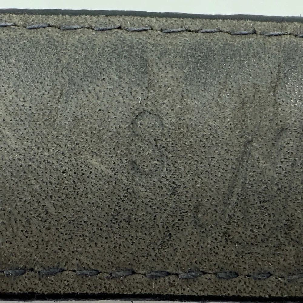Vintage Morris‎ Moskowitz Black Leather Belt 80s 90s